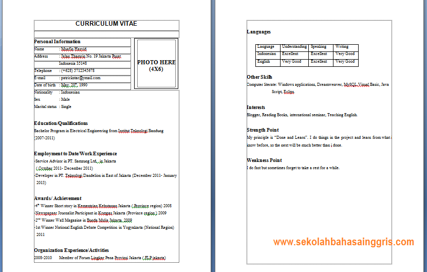 Contoh Application Letter Untuk Magang - Gontoh (831 x 529 Pixel)