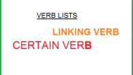 Verb English Lists: Verb Ditransitive And Linking Verb