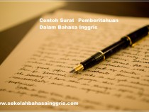 1000 Contoh Surat Pemberitahuan Dalam Bahasa Inggris