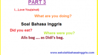 1000 Contoh Soal Bahasa Inggris Grammar: Preposition-Tenses
