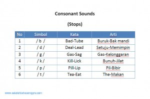 Materi Pronunciation 4: Belajar Consonant Sounds-Stops