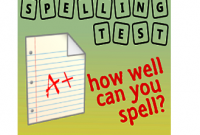 English Learning: Practice Spelling Test Part 1