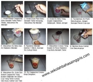 Contoh Procedure Text How To Make Ice Cappucino Cincau yang Enak dan Segar