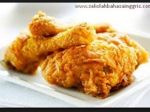 procedure text how to make fried chicken