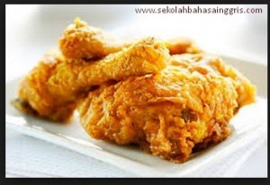 procedure text how to make fried chicken