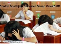 15 Contoh Soal Ujian Semester Genap Kelas 3 SD