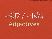 Perbedaan adjective Ing dan Ed