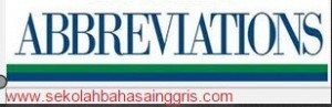 singkatan dalam Bahasa Inggris yang umum digunakan